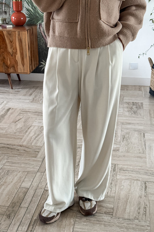 Pantalon Alice Ivoire