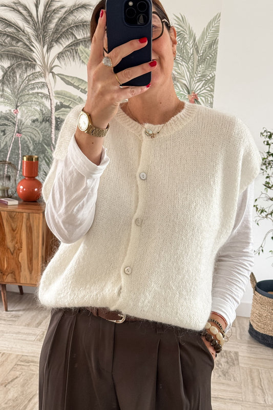 Gilet sans manches Billy Ivoire