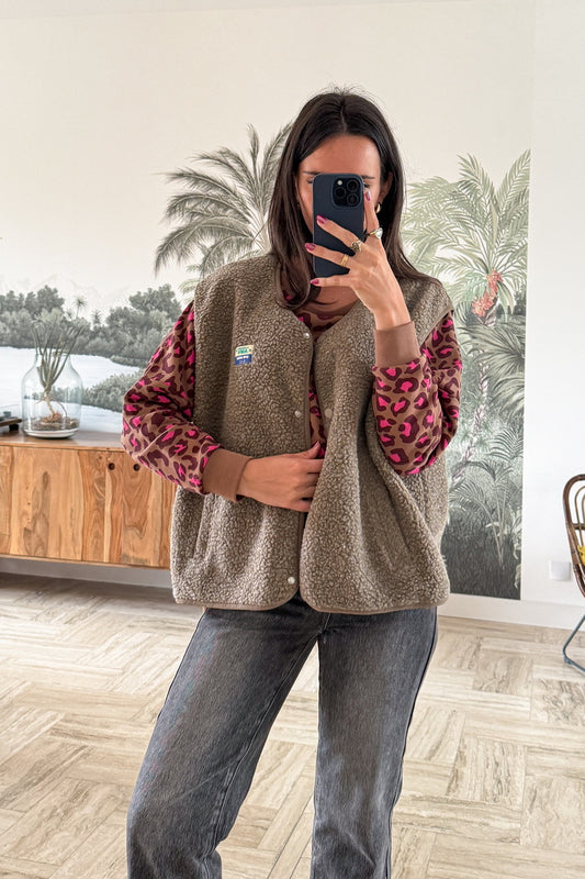 Veste sans manches Hok Muscade Chiné