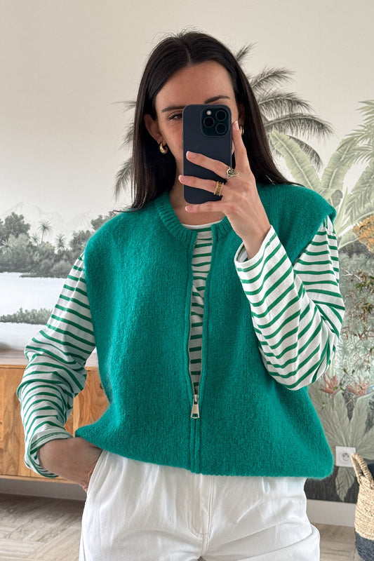 Gilet sans manches Lili Vert