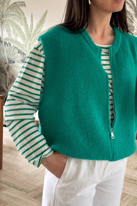 Gilet sans manches Lili Vert