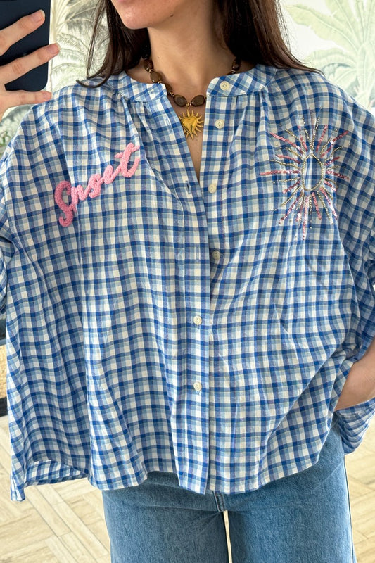 Chemise Simone Bleu