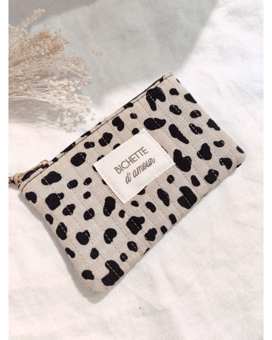 Pochette Bichette d'Amour Léopard Beige