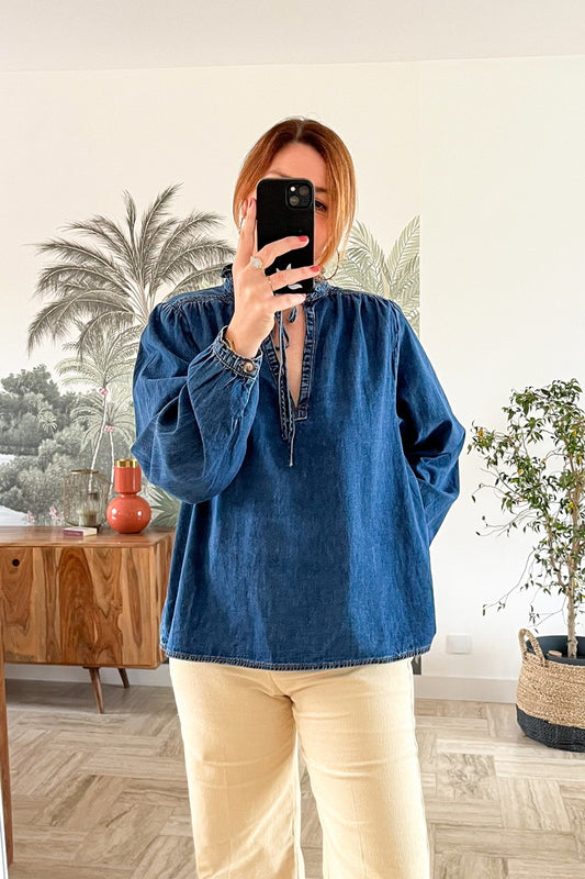 Blouse en jean Salsa