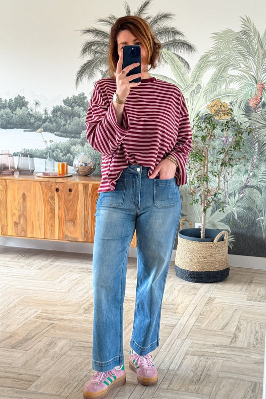 T-shirt Flore Bordeaux