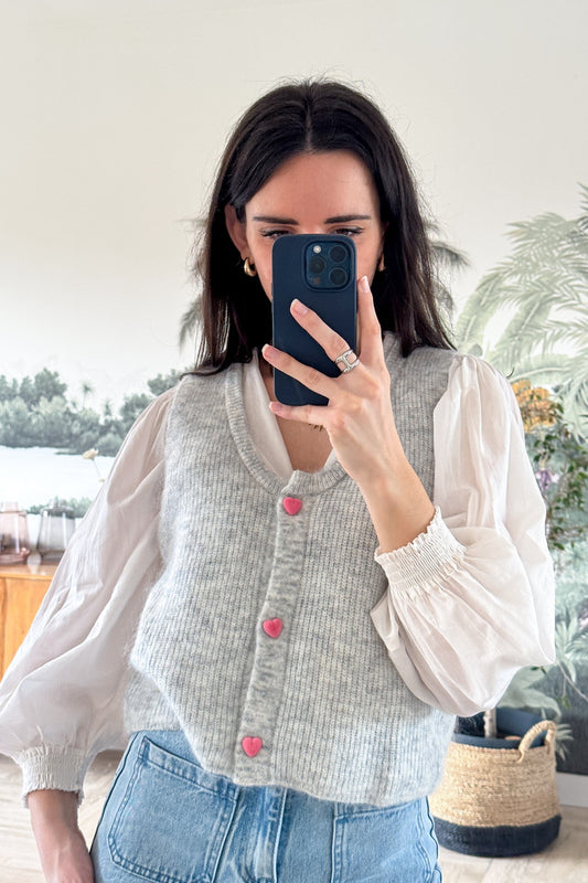 Gilet Oriane Gris
