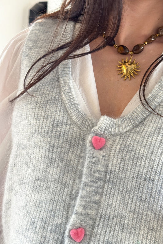 Gilet Oriane Gris