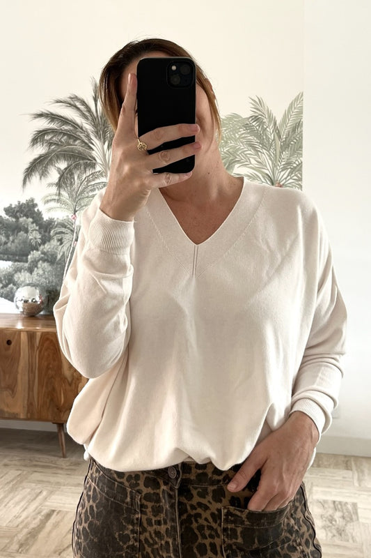 Pull Pauline Blanc