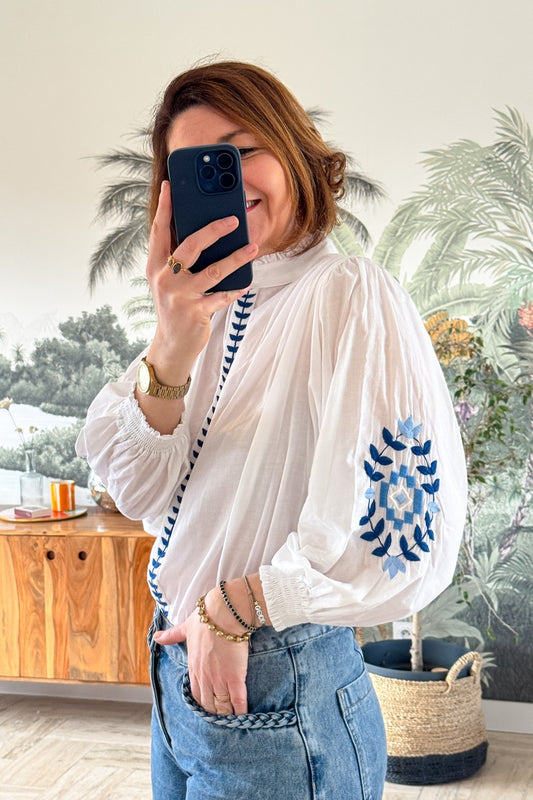 Chemise Faustine Bleue