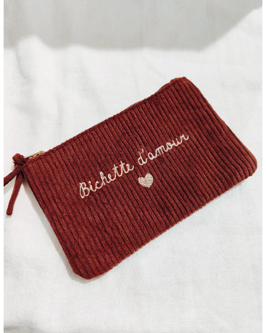 Pochette Bichette d'Amour Bordeaux