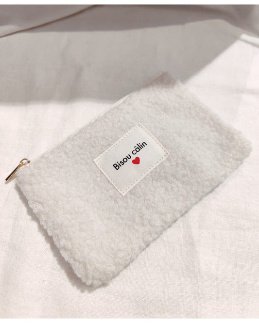 Pochette Bisou Calin Ecru